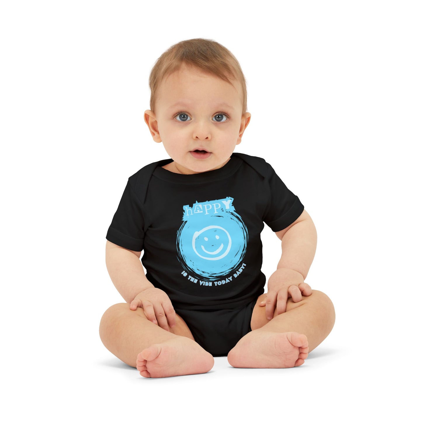 Happy Is The Vibe - Unisex Baby - on Light & Dark Onsies👕