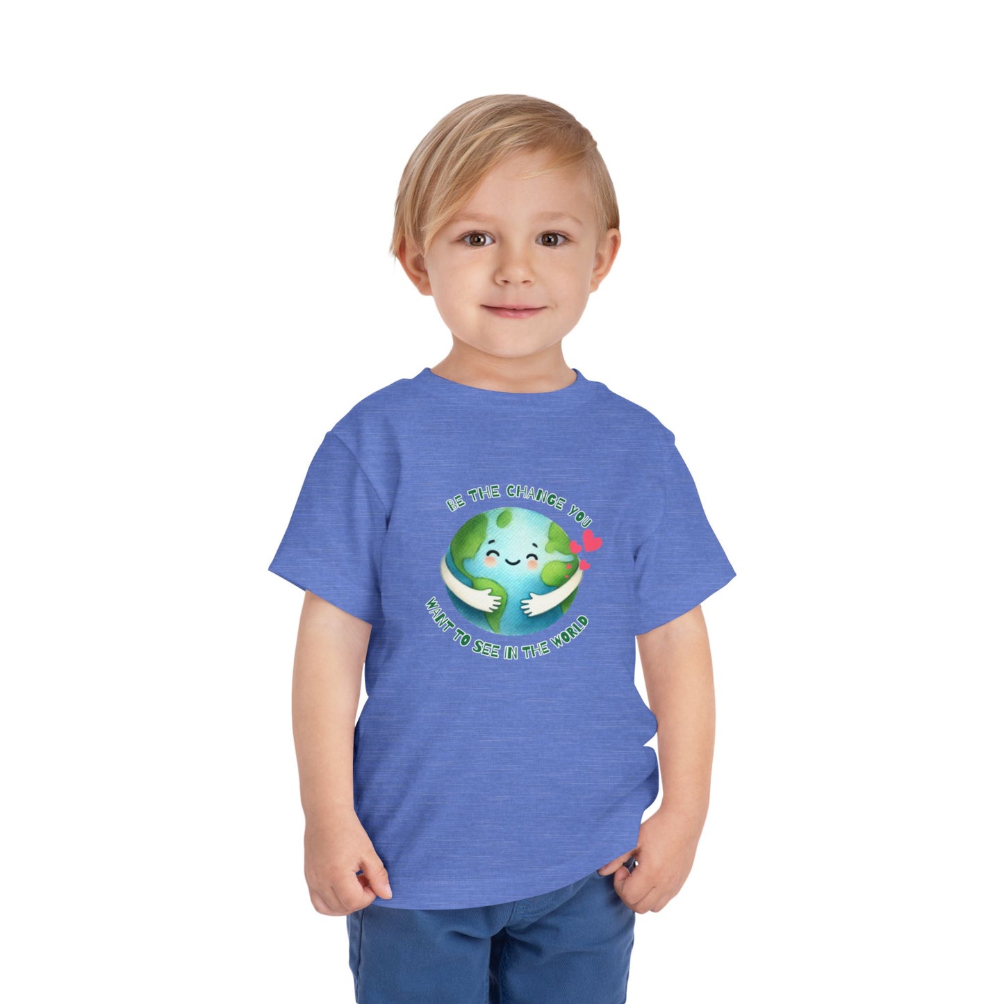Be The Change - Unisex Toddler/Kid - Front Print on Light & Dark Tees👕