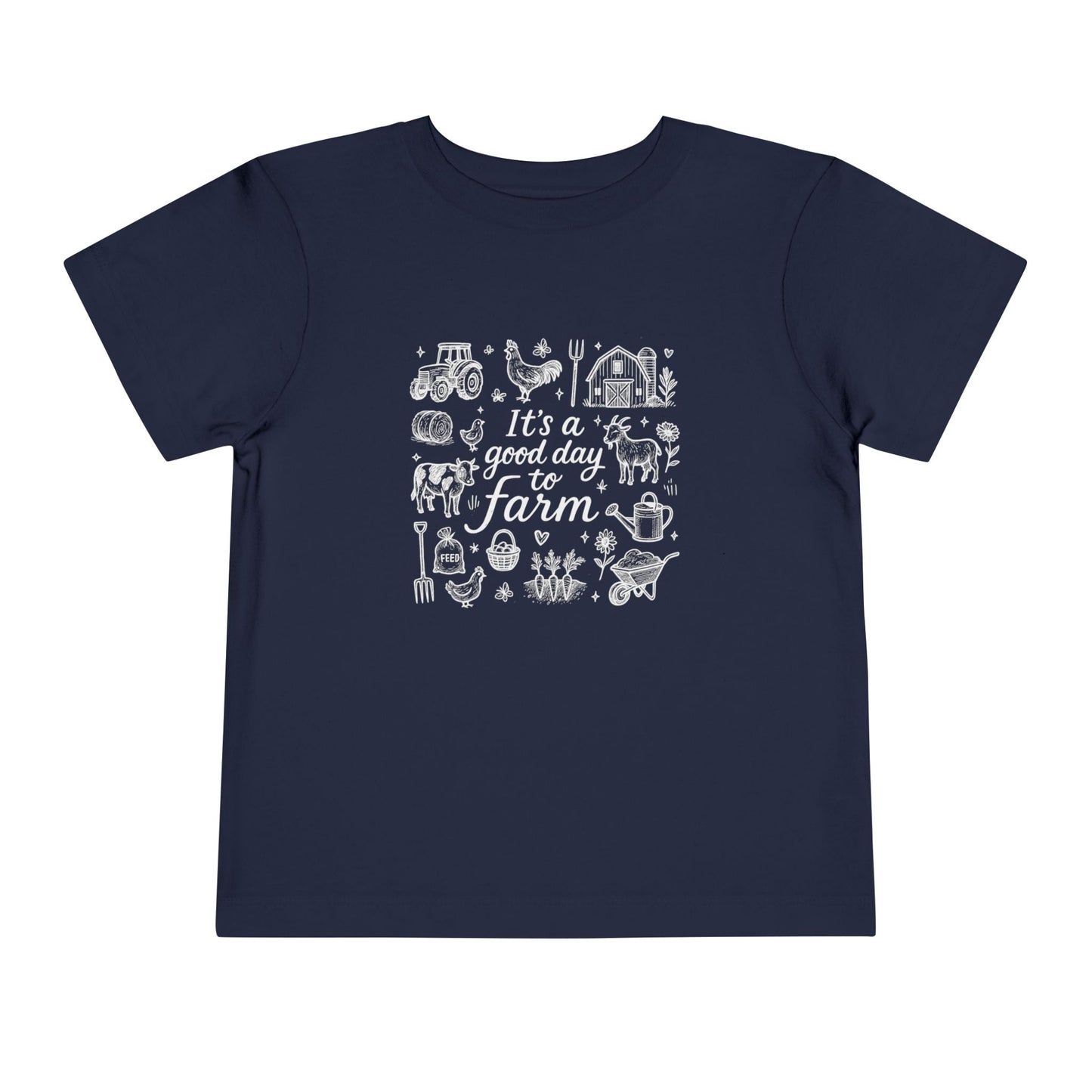 Good Day To Farm - Unisex Toddler/Kid - Front Print on Light & Dark Tees👕