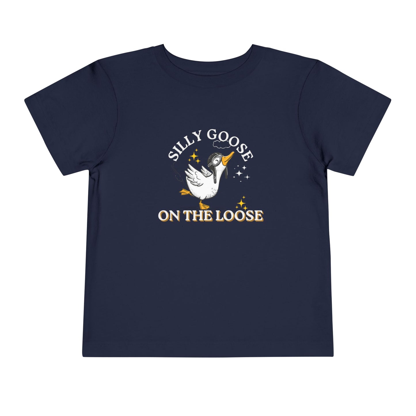 Silly Goose - Unisex Toddler/Kid - Front Print on Light & Dark Tees ๐