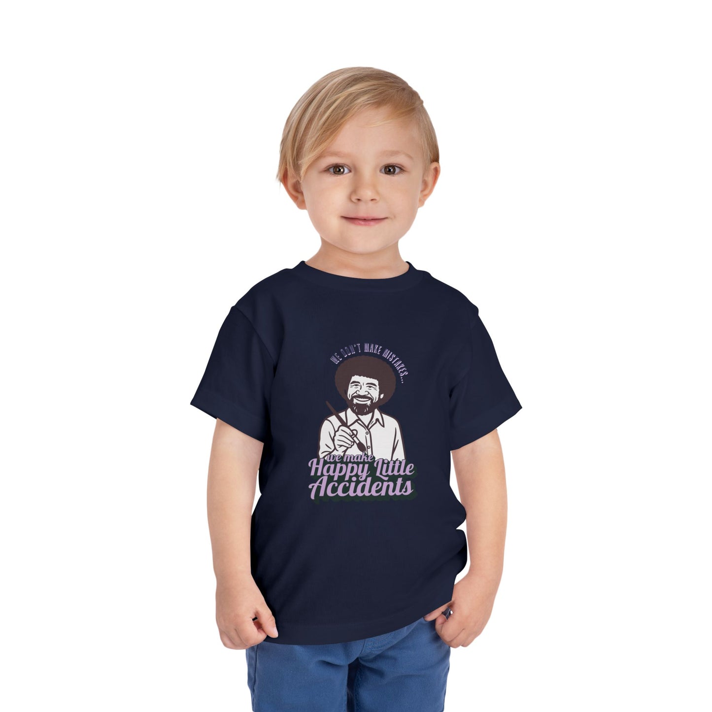 Bob Ross - Unisex Toddler/Kid - Front Print on Light & Dark Tees ๐