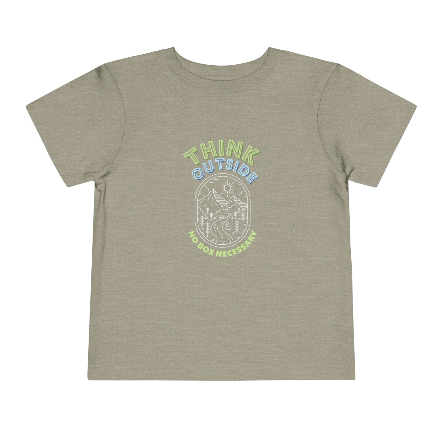 Think Outside - Unisex Toddler/Kids - Front Print on Light & Dark Tees👕
