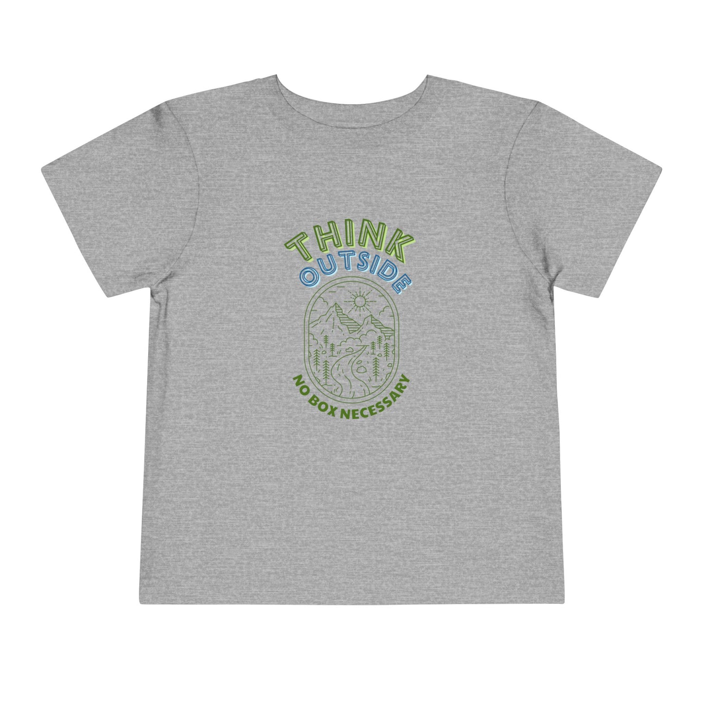 Think Outside - Unisex Toddler/Kids - Front Print on Light & Dark Tees👕
