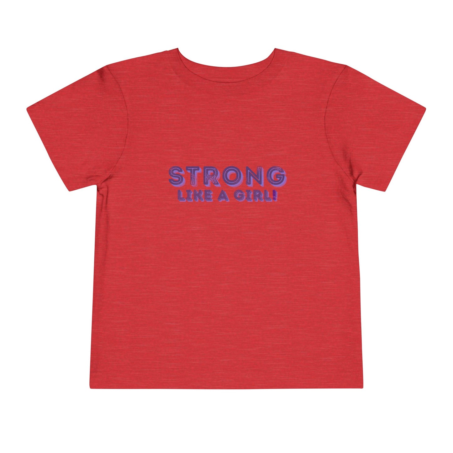 Strong As A Girl - Unisex Toddler/Kid - Front Print on Light & Dark Tees 👕