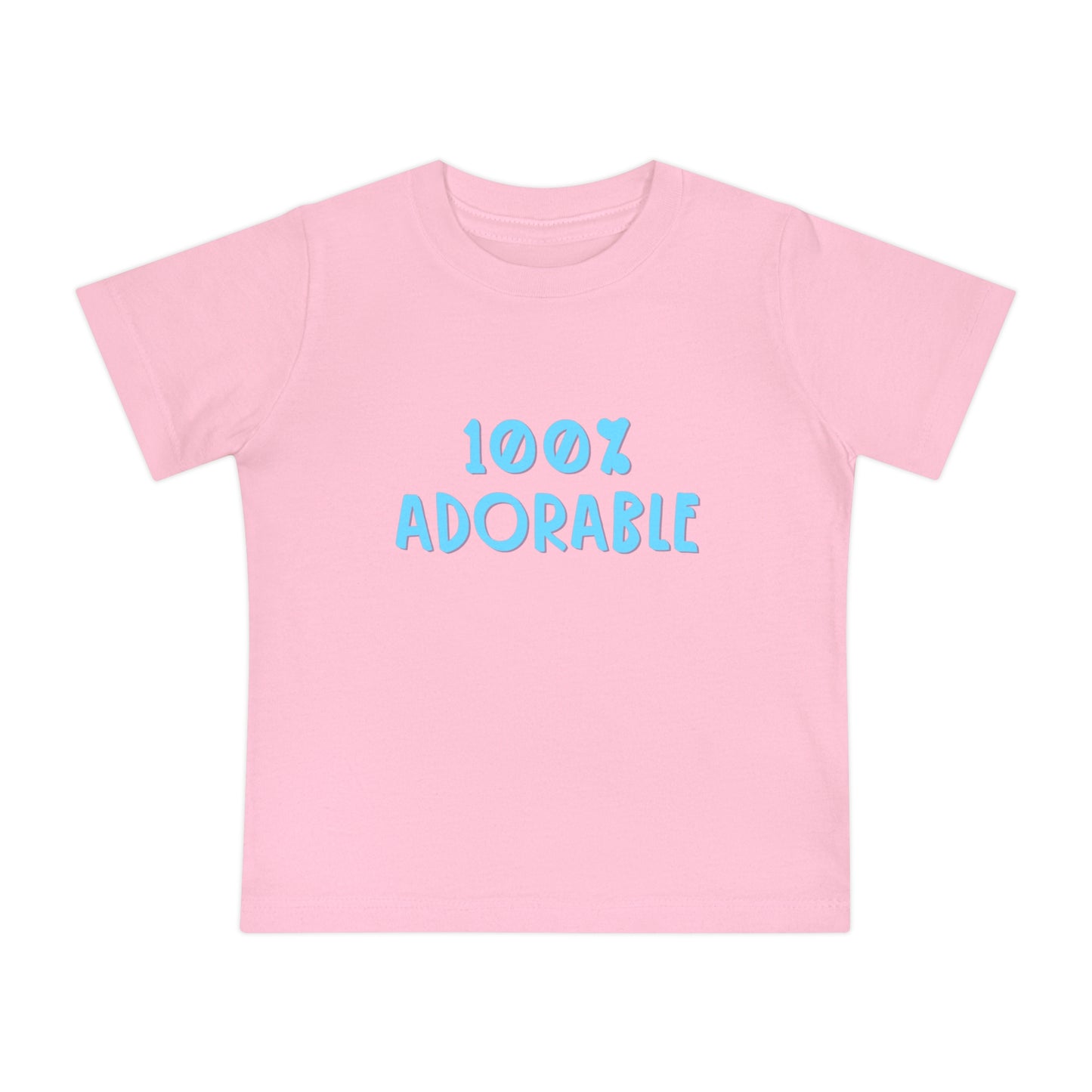 100% Adorable - Unisex Baby/Toddler - on Light & Dark Tees👕