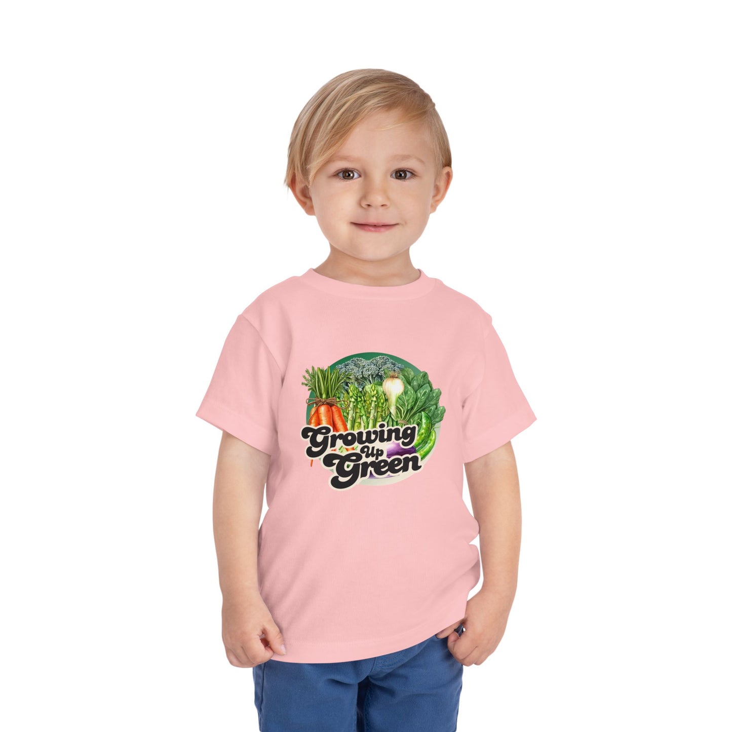 Growing Up Green - Unisex Toddler/Kid - Front Print on Light & Dark Tees👕