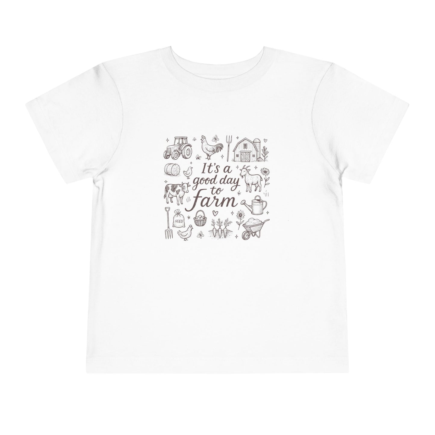 Good Day To Farm - Unisex Toddler/Kid - Front Print on Light & Dark Tees👕