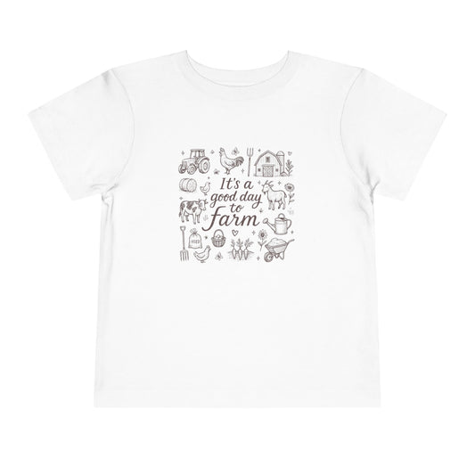Good Day To Farm - Unisex Toddler/Kid - Front Print on Light & Dark Tees👕
