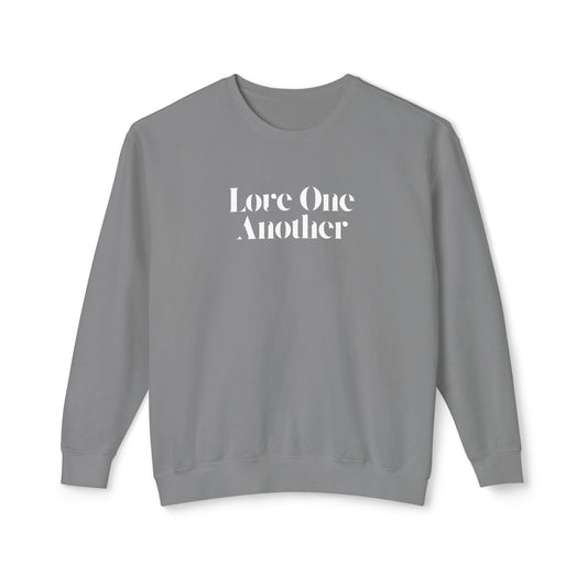 Love One Another - Unisex - On Dark Lightweight Crewneck Sweatshirt 👕