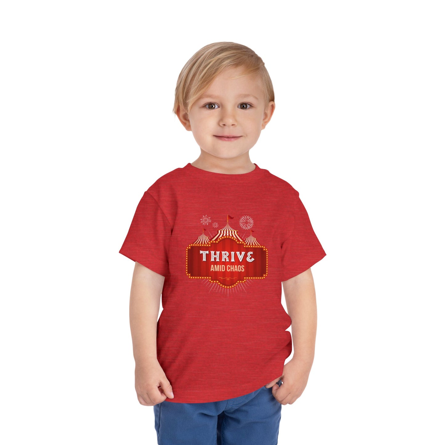Thrive Amid Chaos - Unisex Toddler/Kid - Front Print on Light & Dark Tees 👕