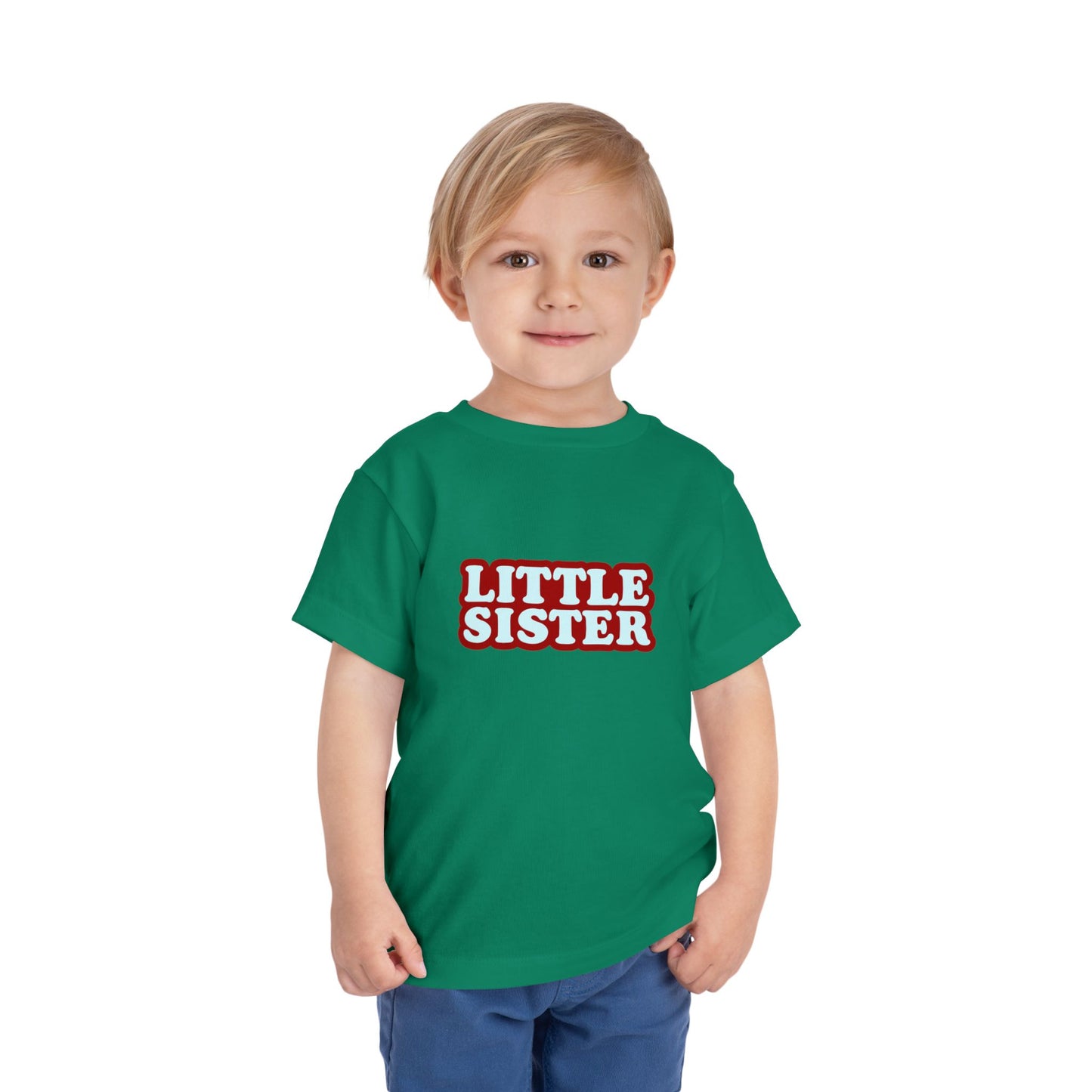 Little Sister - Unisex Toddler/Kid - Front Print on Light & Dark Tees 👕