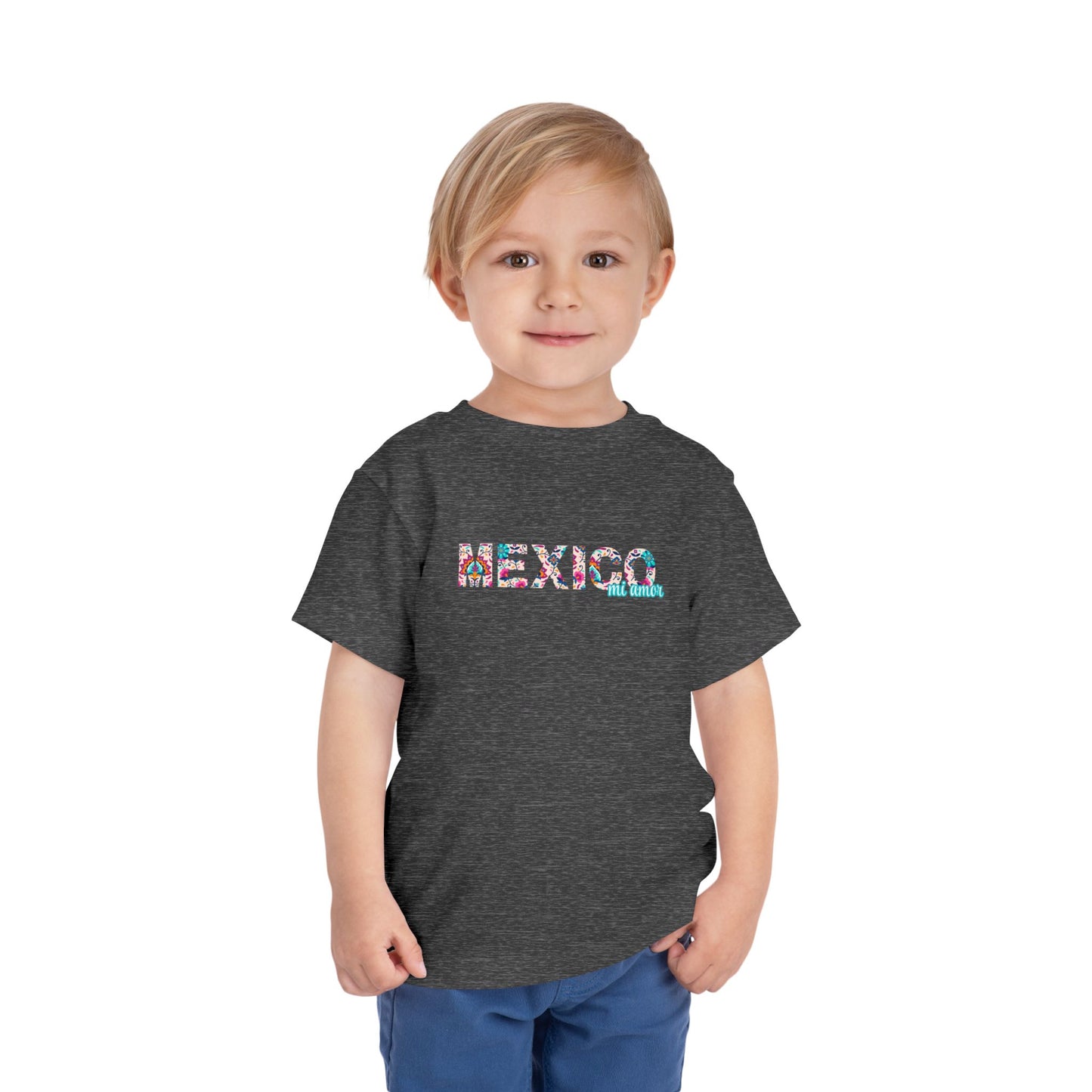 México Mi Amor - Unisex Toddler/Kid - Front Print on Light & Dark Tees👕