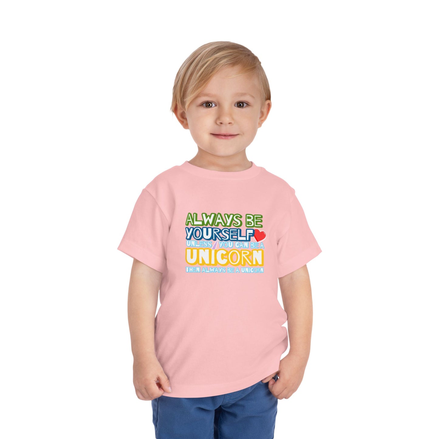 Be A Unicorn - Unisex Toddler/Kid - Front Print on Light & Dark Tees👕