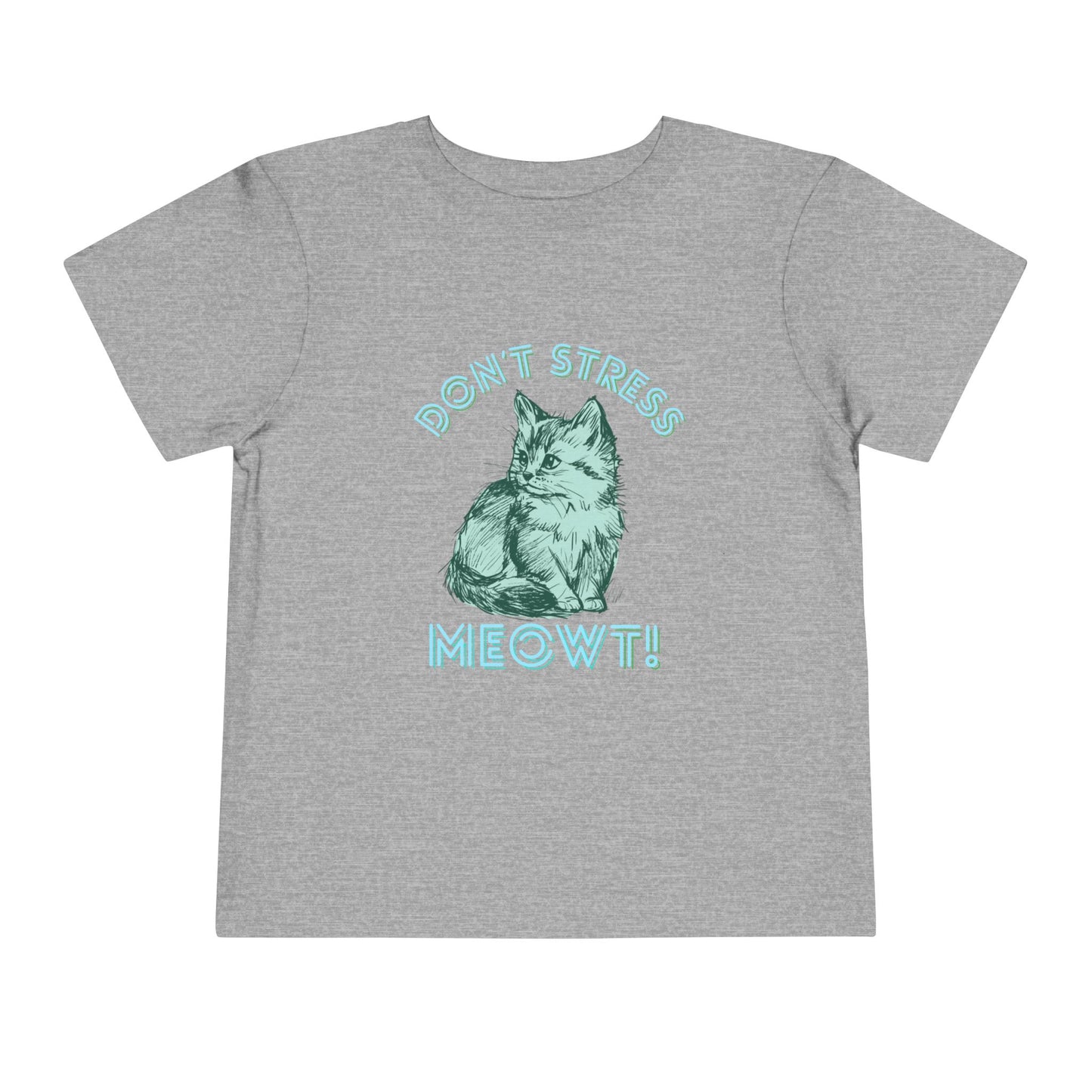 Stress Meowt - Unisex Toddler/Kid - Front Print on Light & Dark Tees 👕