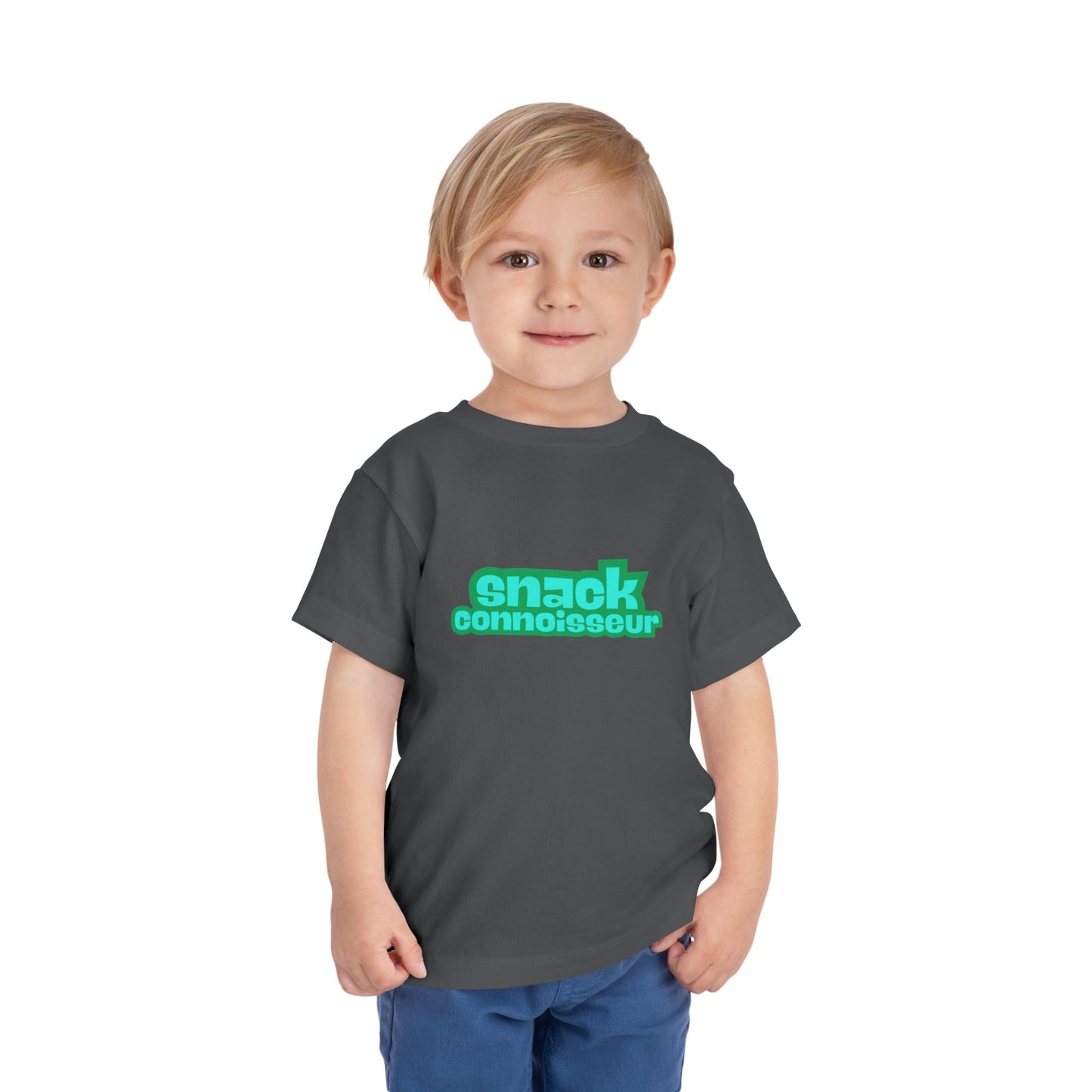 Snack Connoisseur - Unisex Toddler/Kid - Front Print on Light & Dark Tees 👕