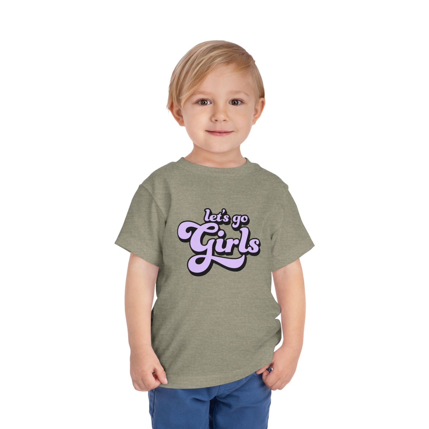 Let's Go Girls - Toddler Unisex - Front Print on Light & Dark Tees👕