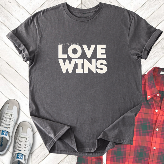 Love Wins - Unisex - On Dark and Light Colored Tee👕