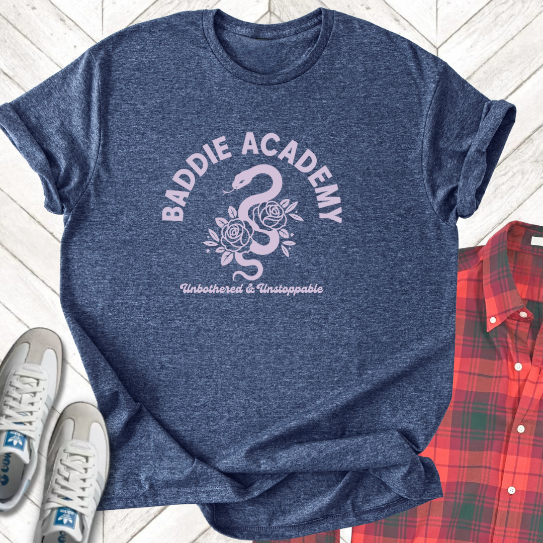 Baddie Academy - Unisex - On Dark and Light Colored Tee๐