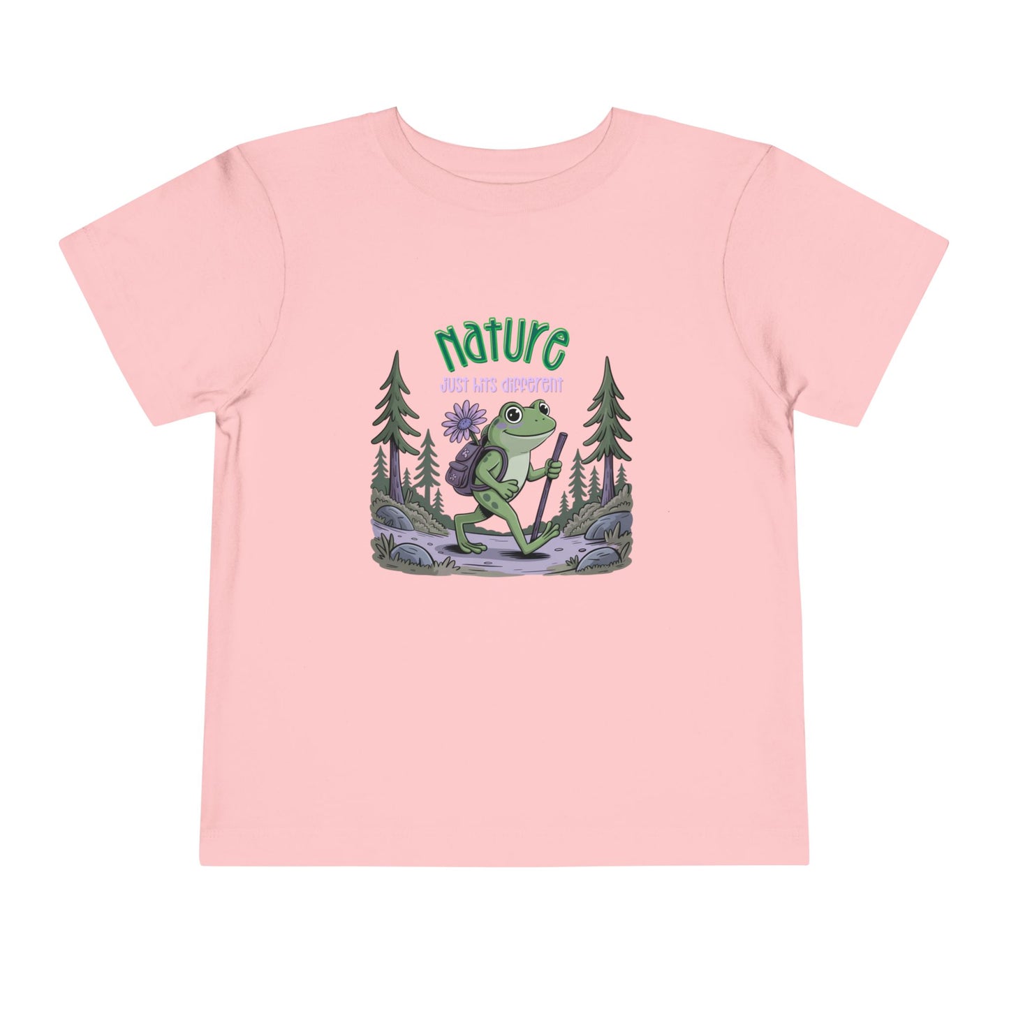 Nature Hits Different - Unisex Toddler/Kid - Front  Print on Light & Dark Tees 👕