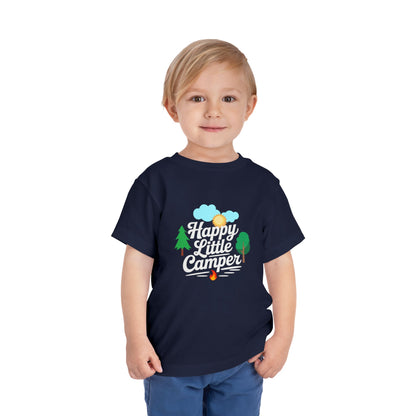 Happy Little Camper - Unisex Toddler/Kid - Front  Print on Light & Dark Tees 👕