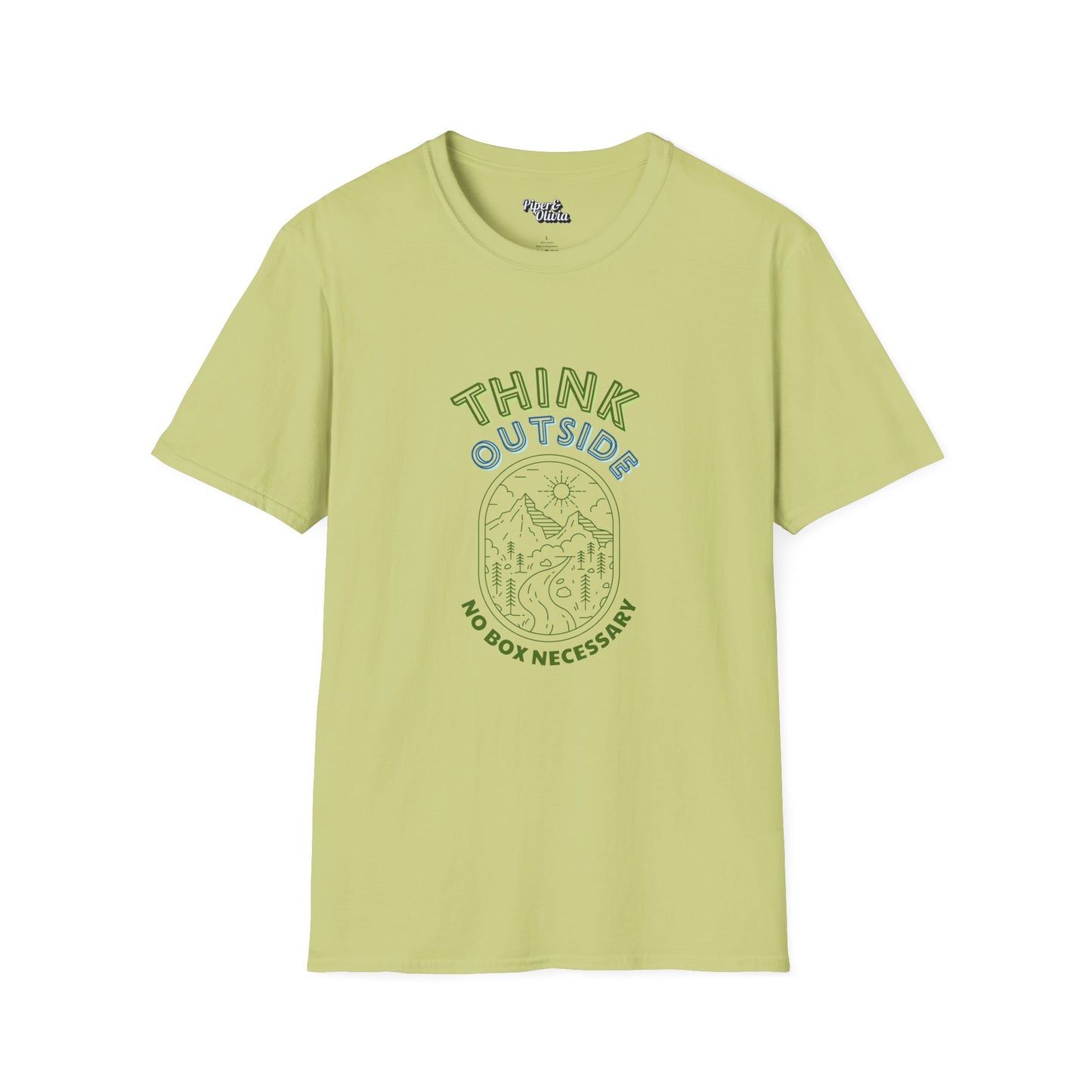 Think Outside - Unisex - On Dark and Light Colored Tee👕