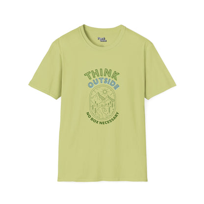 Think Outside - Unisex - On Dark and Light Colored Tee👕