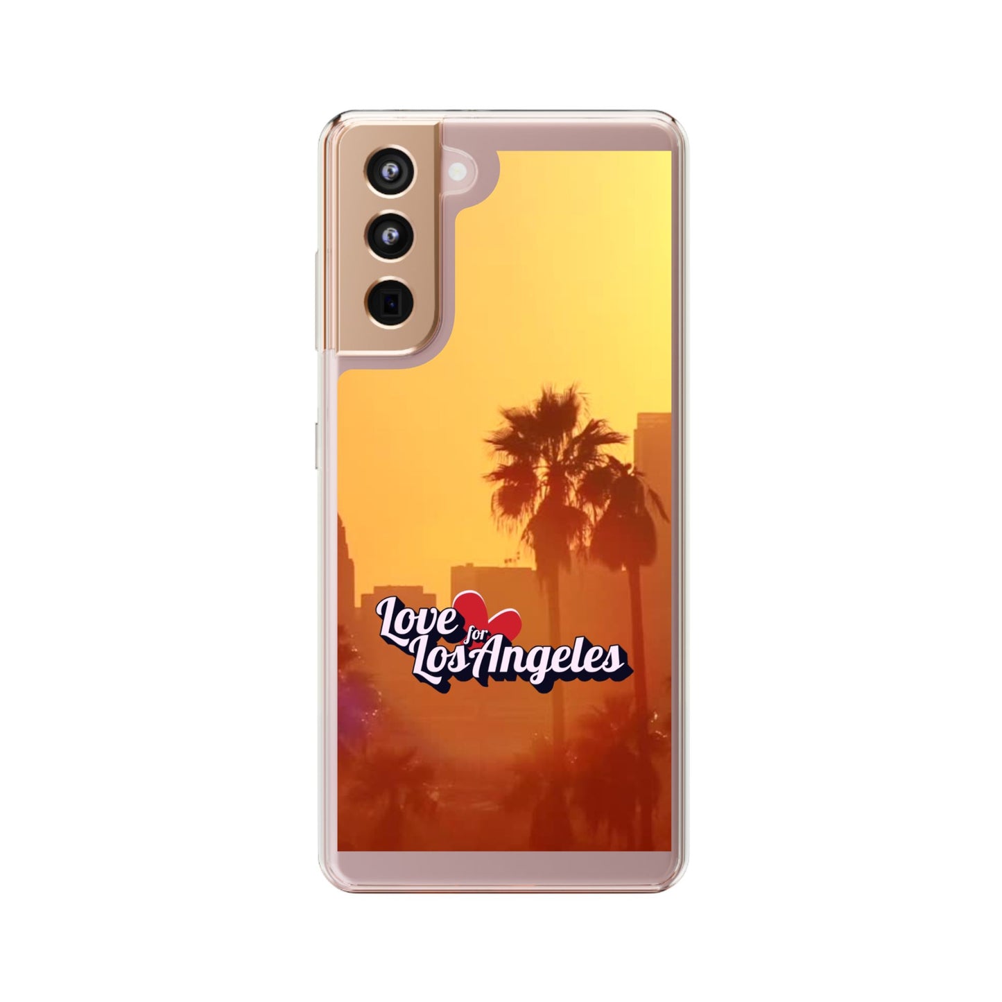 Love 4 Los Angeles  - Phone Case - Clear Cases with Sunset Design📱