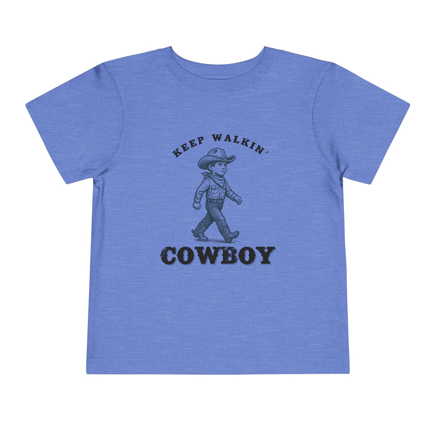 Keep Walkin Cowboy - Unisex Toddler/Kid - Front Print on Light & Dark Tees👕