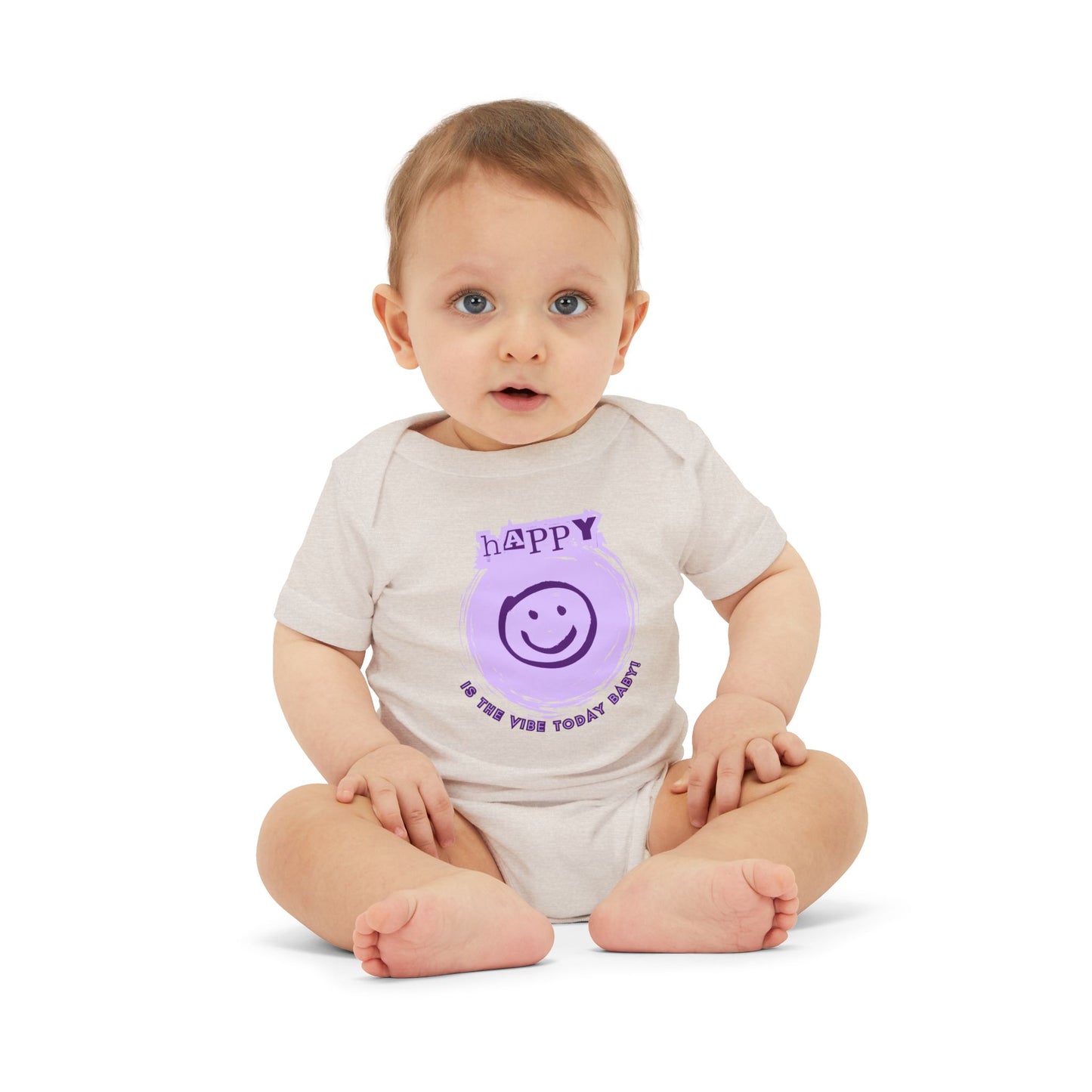 Happy Is The Vibe - Unisex Baby - on Light & Dark Onsies👕