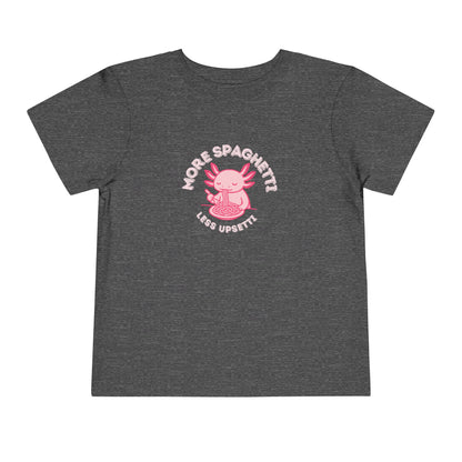 More Spaghetti - Unisex Toddler/Kid - Front Print on Light & Dark Tees👕