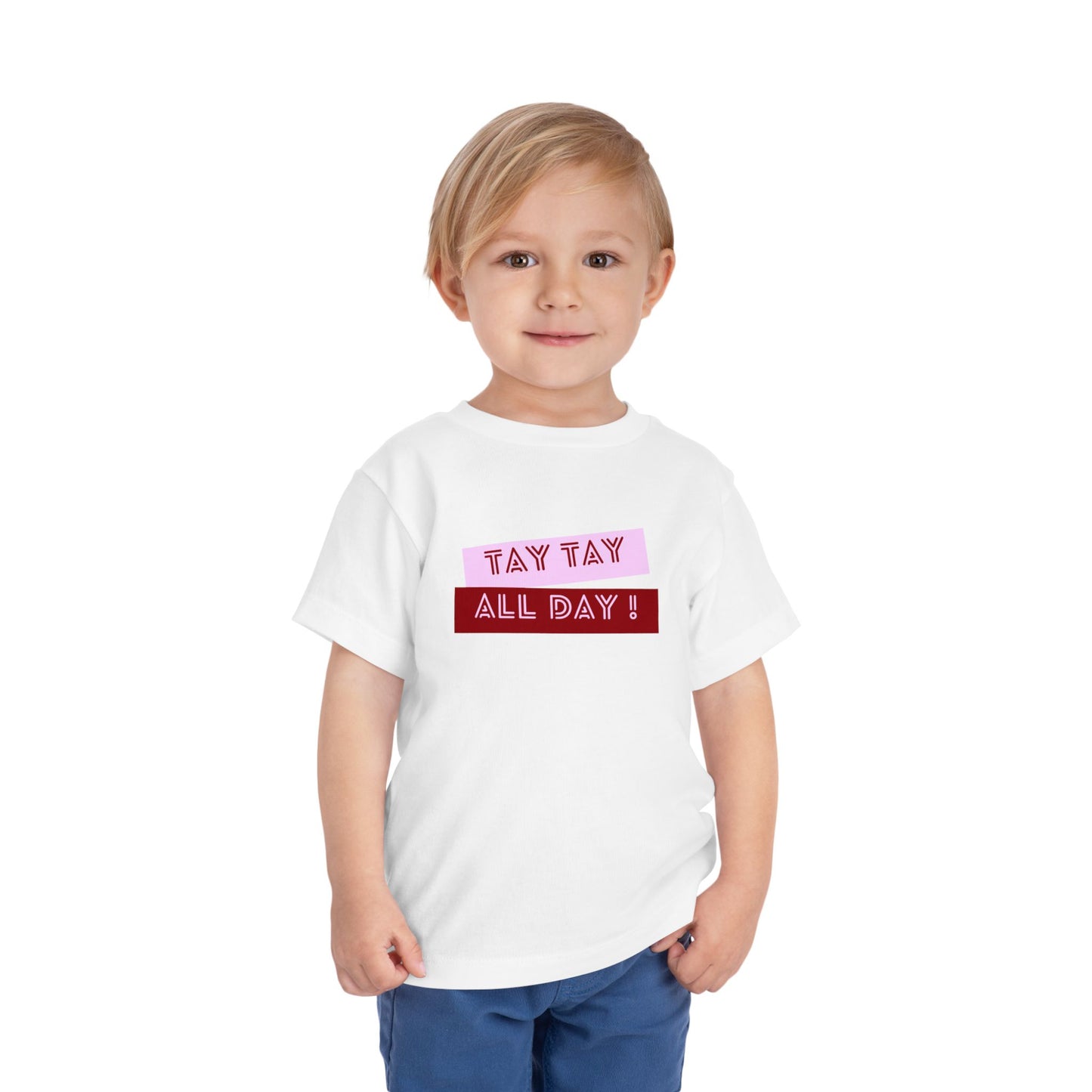 Tay Tay All Day - Unisex Toddler/Kid - Front Print on Light & Dark Tees👕