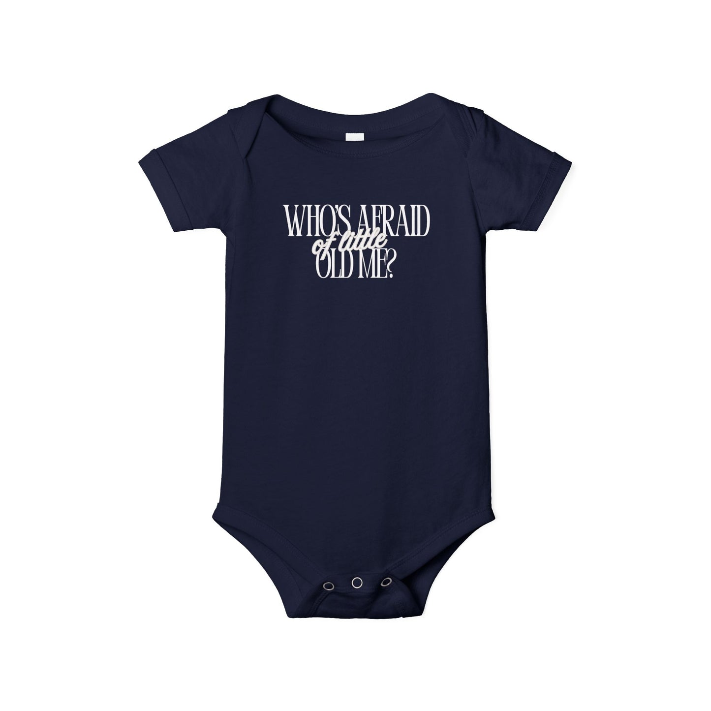 Little Old Me - Unisex Baby - Front & Back Print on Light & Dark Onsies👕