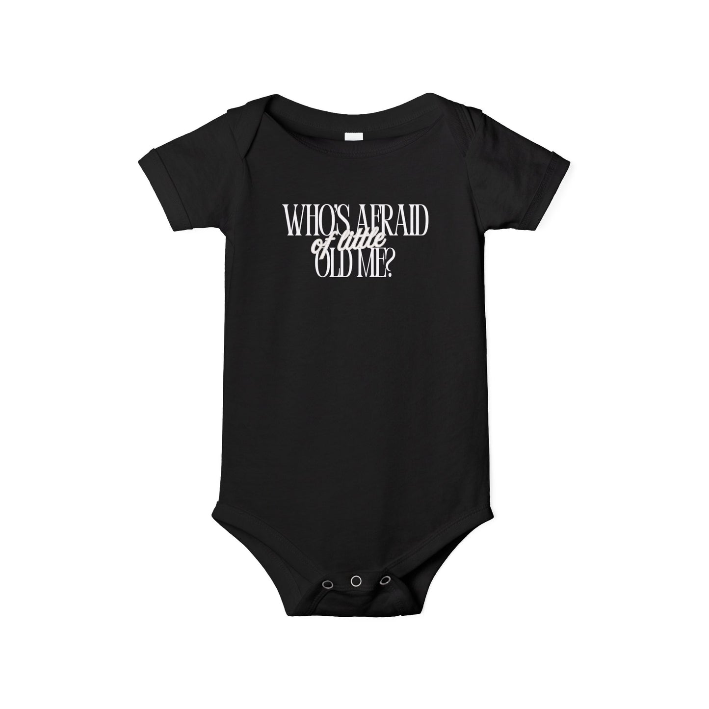 Little Old Me - Unisex Baby - Front & Back Print on Light & Dark Onsies👕