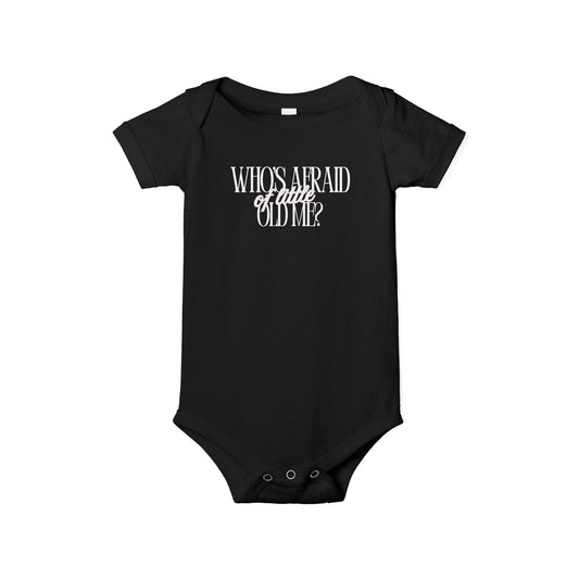 Little Old Me - Unisex Baby - Front & Back Print on Light & Dark Onsies👕