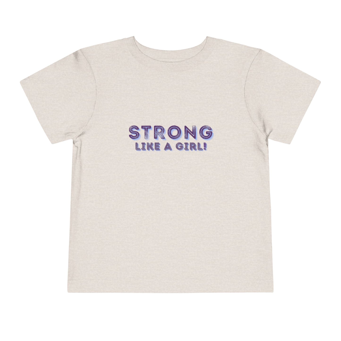 Strong As A Girl - Unisex Toddler/Kid - Front Print on Light & Dark Tees 👕