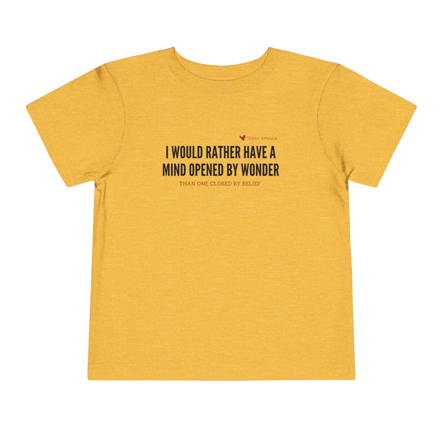 Mind Opened By Wonder - Unisex Toddler/Kid - Front Print on Light & Dark Tees👕