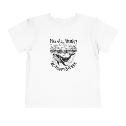 Happy & Free - Unisex Toddler/Kid - Front Print on Light & Dark Tees👕