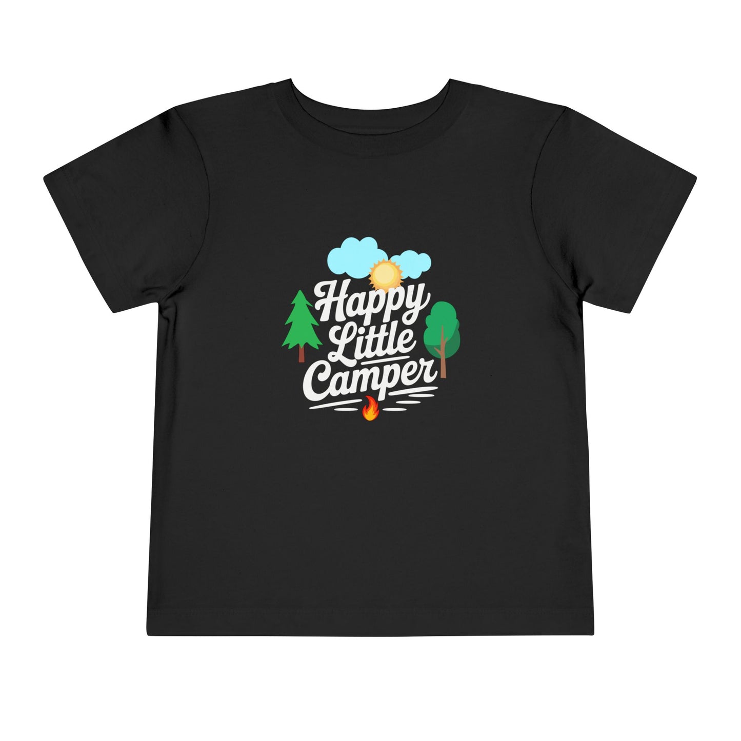 Happy Little Camper - Unisex Toddler/Kid - Front  Print on Light & Dark Tees 👕