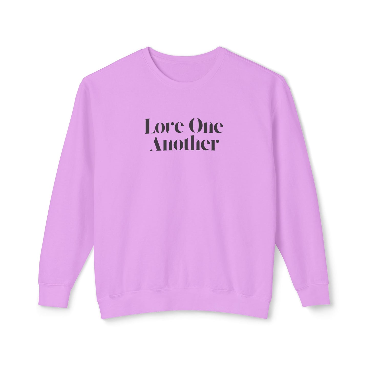 Love One Another - Unisex - On Dark Lightweight Crewneck Sweatshirt 👕
