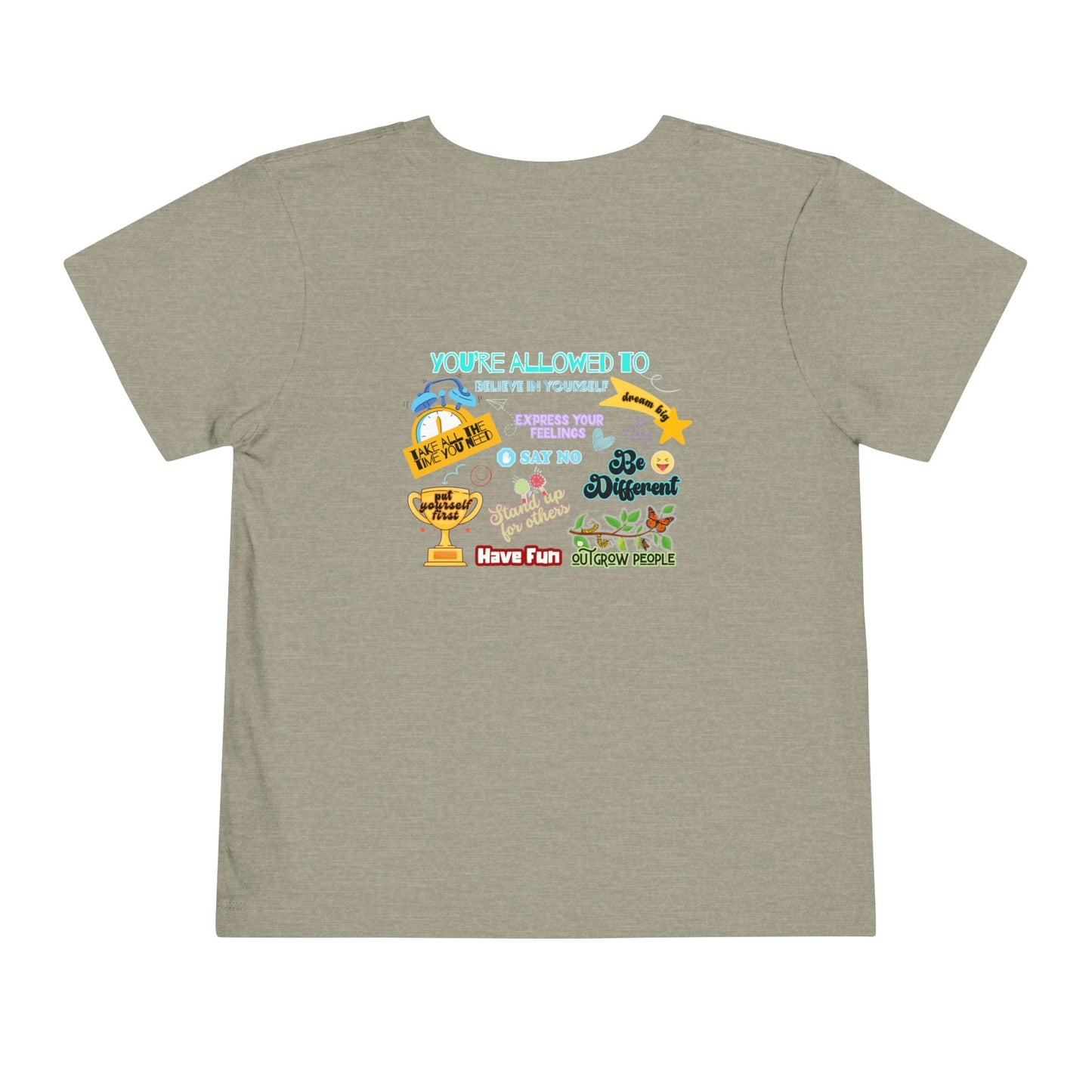 You're Allowed To - Unisex Toddler/Kid - Front & Back Print on Light & Dark Tees👕