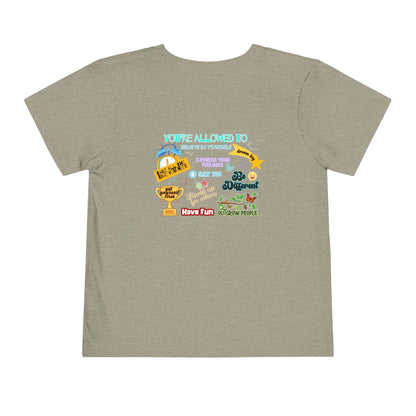 You're Allowed To - Unisex Toddler/Kid - Front & Back Print on Light & Dark Tees👕