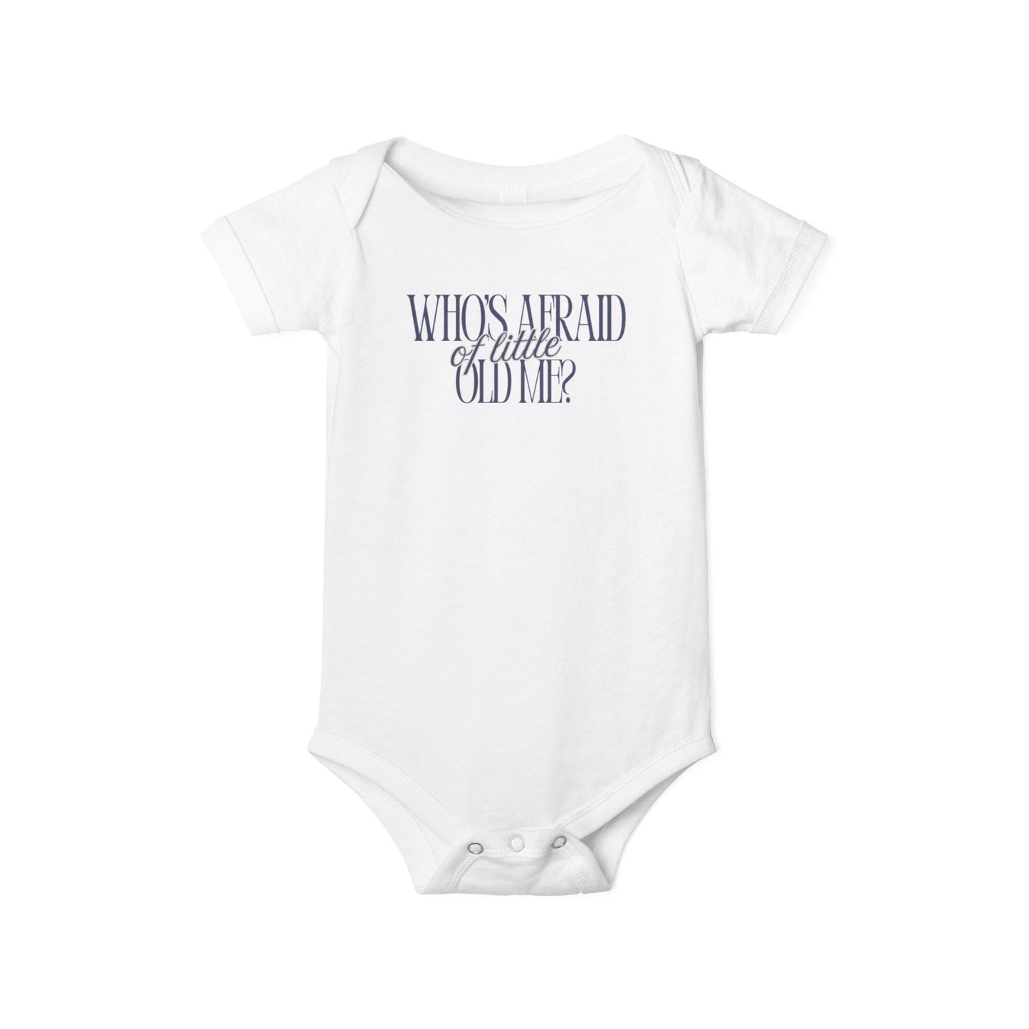 Little Old Me - Unisex Baby - Front & Back Print on Light & Dark Onsies👕