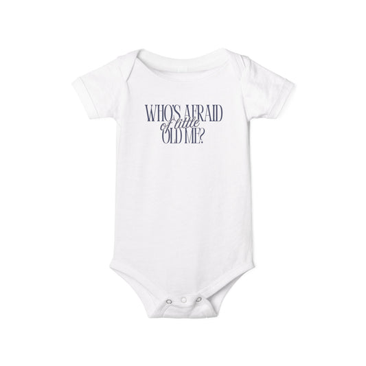 Little Old Me - Unisex Baby - Front & Back Print on Light & Dark Onsies👕