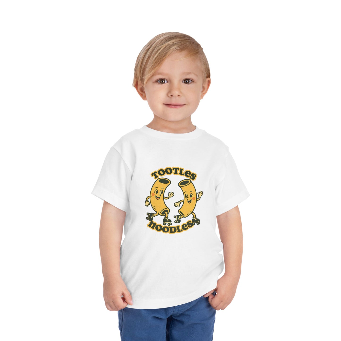 Tootles Noodles - Unisex Toddler/Kid - Front  Print on Light & Dark Tees 👕