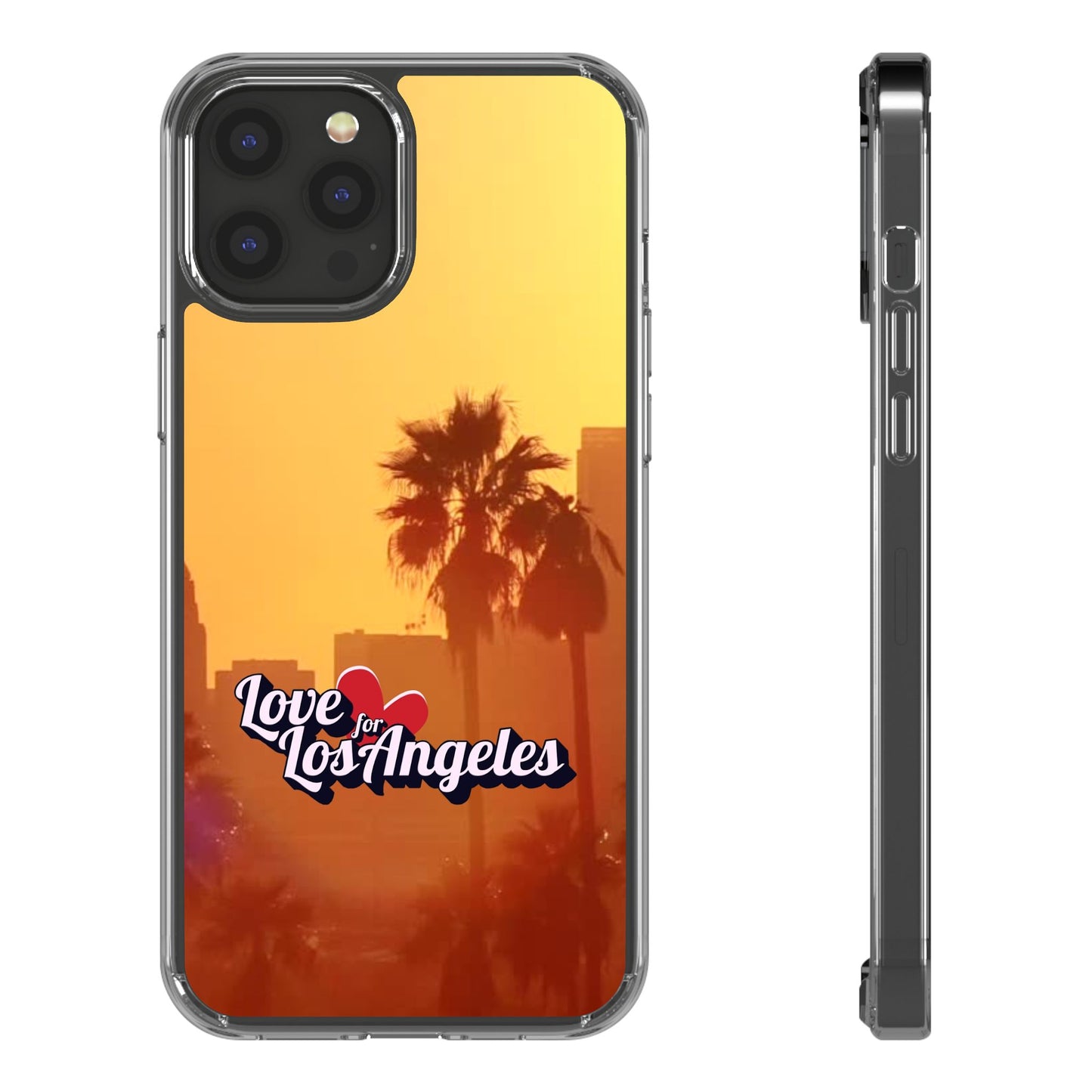 Love 4 Los Angeles  - Phone Case - Clear Cases with Sunset Design📱