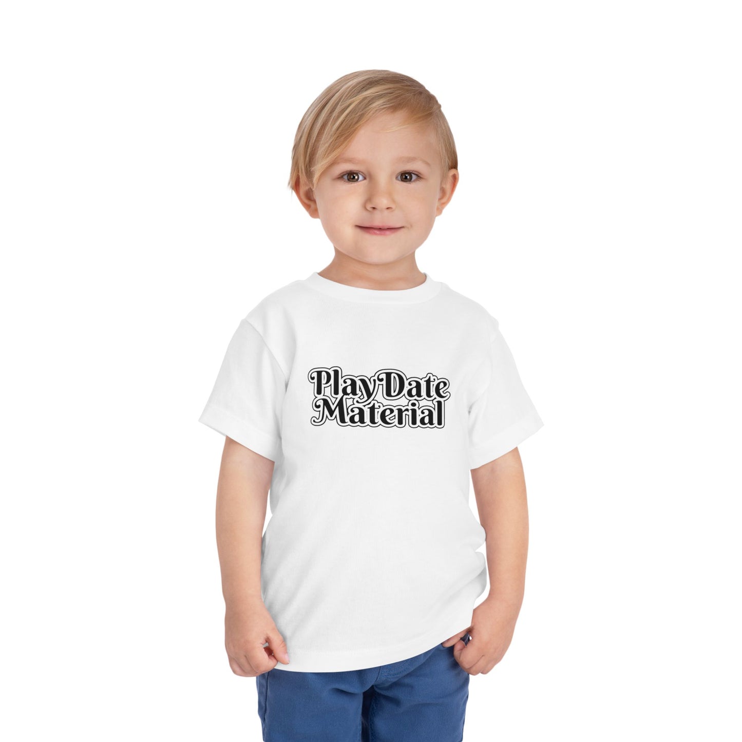 Play Date Material - Toddler/Kid - Front Print on Light & Dark Tees👕