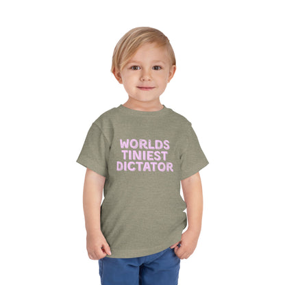Tiniest Dictator - Unisex Toddler/Kid - Front & Back Print on Light & Dark Tees👕