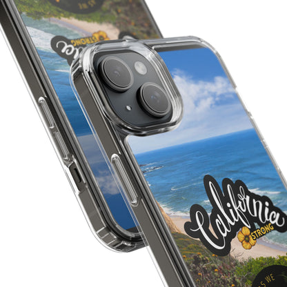 Rebuild California  - Phone Case - Clear Cases with Sunset Design📱