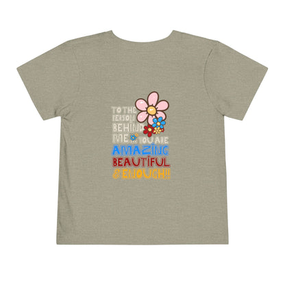 Person Behind, You Are Enough! - Unisex Toddler/Kid - Front & Back Print on Light & Dark Tees👕
