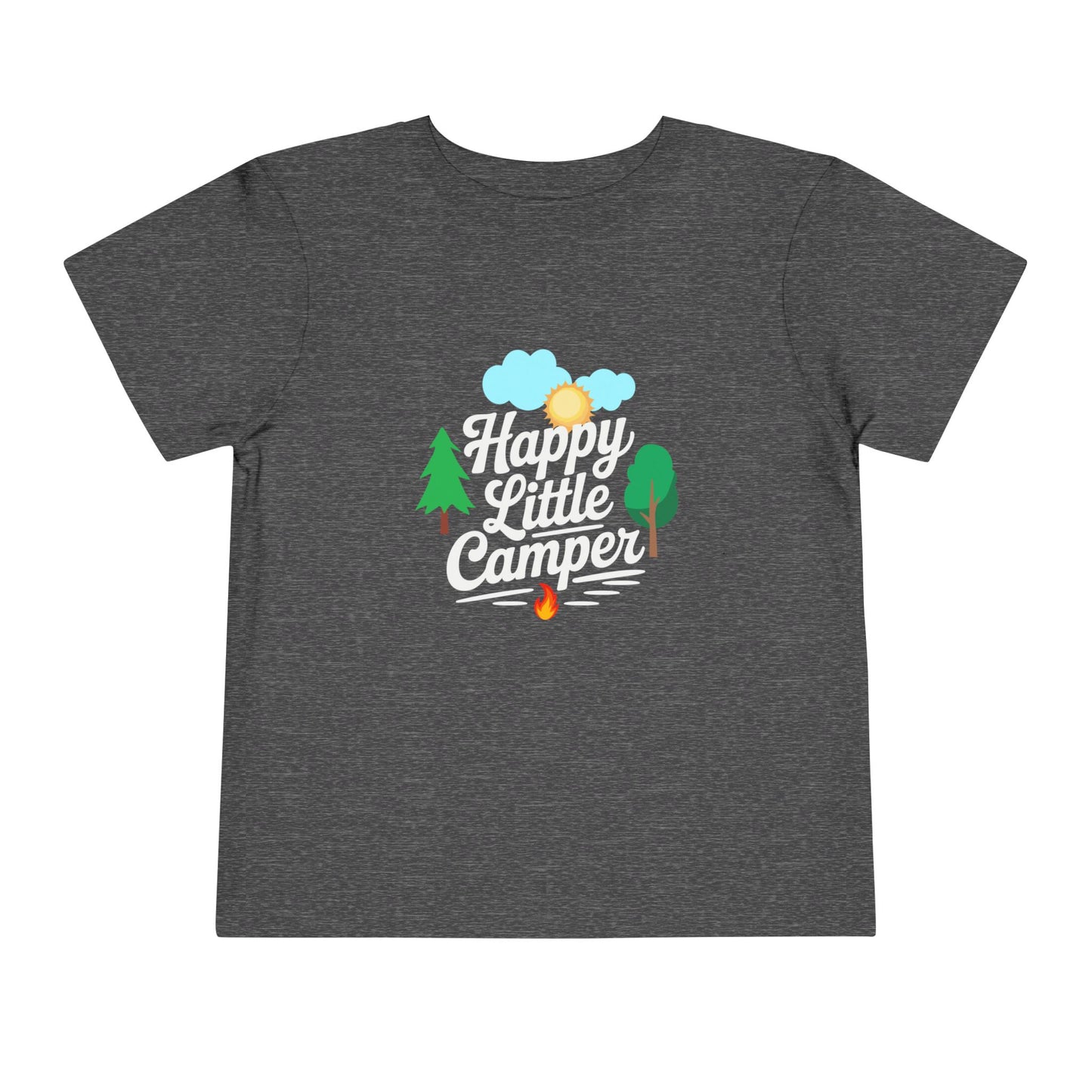 Happy Little Camper - Unisex Toddler/Kid - Front  Print on Light & Dark Tees 👕